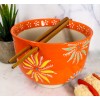 Ebros Gift Japanese Flower Blossoms Ceramic Ramen Udong Noodle Soup