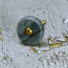 ARTISNO Round Marble Brass Knob, Modern Cabinet Knob, Decorative Hardware,
