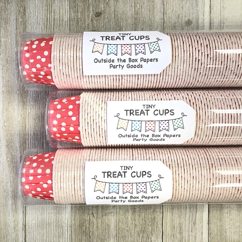 Valentine Red Bulk MINI Candy Nut Paper Cups- Mini Baking