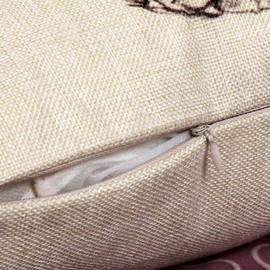 Decorbox Piano Keyboard Simple Music Throw Pillow Case Decor Cushion Covers Oblong 20*12 Inch Beige Cotton Blend Linen