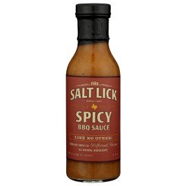 Salt Lick Spicy Recipe BBQ Sauce, Gluten Free, 12 Ounces (Pack Of 6)