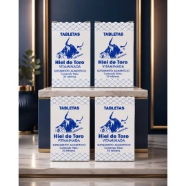 Hiel De Toro Vitaminada Tabletas 30 Tabs. Sapsa 4 Pack                                                                                                