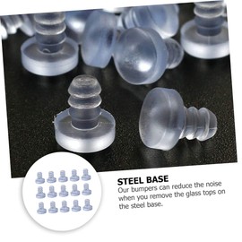 TEHAUX 3sets Collision Stem Bumpers Soft Spacers for Cabinet Doors Furniture Noise Dampening Protection Easy Application for Daily Use 100pcs*3