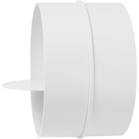 - 4" inch Plastic Inline Backdraft Damper. Connect Exhaust or Bathroom air Dryer and ducting with Backdraft Damper. HVAC. Heating. Cooling. Kitchen and Bathroom Applications.