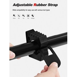 NILKATSS 2-Piece MOLLE Panel Tool Mounts Fit 1-2 inch Tactical Slots. Adjustable Rubber Clamps Mounting Secure Shovels, Axes, and Other Tools