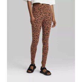Wild Fable NWT Wild Fable Women's High Waisted Classic Leopard Print Leggings Brown Small