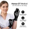 Disposable Gloves Black M Pack of 100 Nitrile Gloves Powder-Free