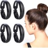 4 Pcs Magic Donut Hair Accessories - Twist Curler Bun