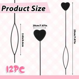 12 PCS Quick Hair Beader Tool, Black Beaders for Braids, For Girls Women Ponytail Hair Styling Braiding Accessories Supplies