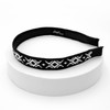 Burnaby Slim Black and White Diamond Hairband / 버나비 슬림