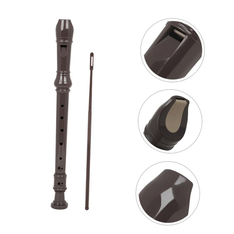 Levemolo 2 Sets Student Flute Clarinet Portable Lightweight Wind Instrument