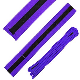 Ace Martial Arts Supply Black Stripe Color Belt (Purple, 4)