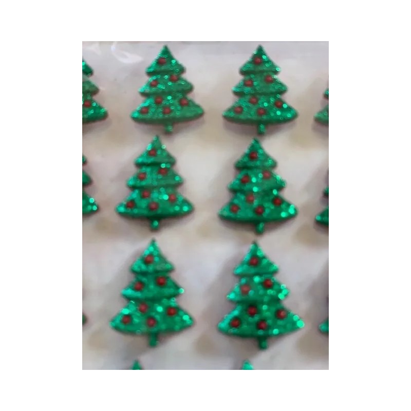 RECOLLECTIONS ADHESIVE ACRYLIC GLITTER CHRISTMAS TREE GLITTER TREES 16PCS