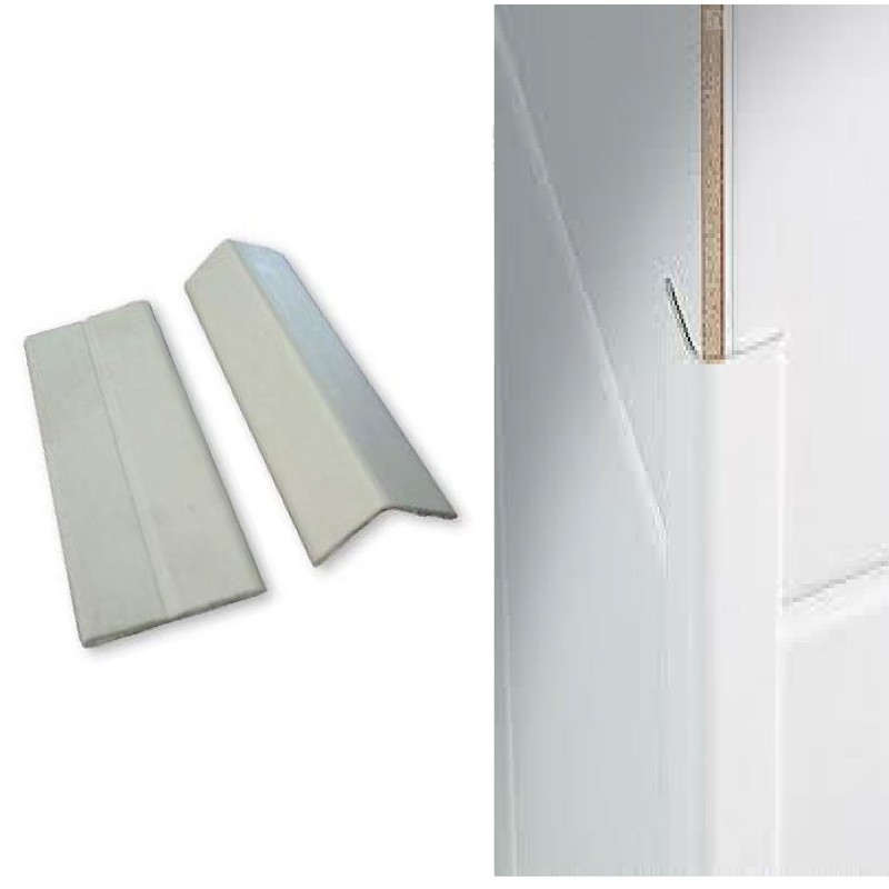 Home Smart White UPVC Plastic Flexi Flexible Angle Trim 15mm