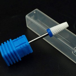 Natural Nails Ceramic Cutter for Nail Cutter Manicure, Pedicure, Nail Polish, Acrylic Nails and Gel Nails Blue Medium Grain Turning File