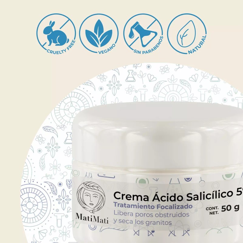 Matimati Crema Ácido Salicílico Secante Focalizada Acné Matimati 50
