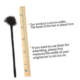 Baluue Human Hair Extensions Dreadlock Wig for Women Men Men Women Dreadlock Permanent Extensions