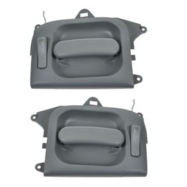 TRQ Door Handles Interior Inside Rear Gray Pair Set of 2 for 02-05 Kia Sedona