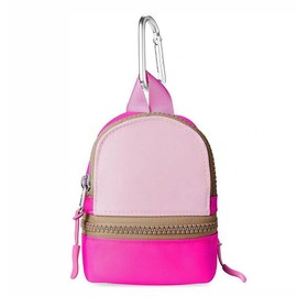 TOTENEST Mini Backpack Keychain Wristlet Pouch Small Change Airpods Cosmetics Purse Cute Zipper Wallet For Women/Men Fall Fashion - Color: pink