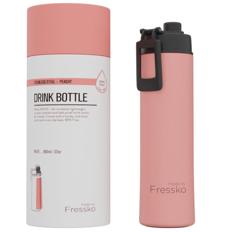 Fressko Insulated Stainless Steel Bottle Sip Lid 660ml, Khaki