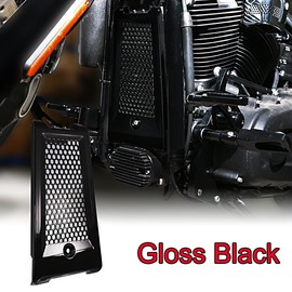Motorcycle Upper Radiator Cover for Harley Softail Breakout Street Fat Bob Low Rider 2018-2023 (Gloss Black)