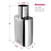 Upower Exhaust Tips 2.25" Inlet 5.5"x3" Outlet 9" Long Stainless