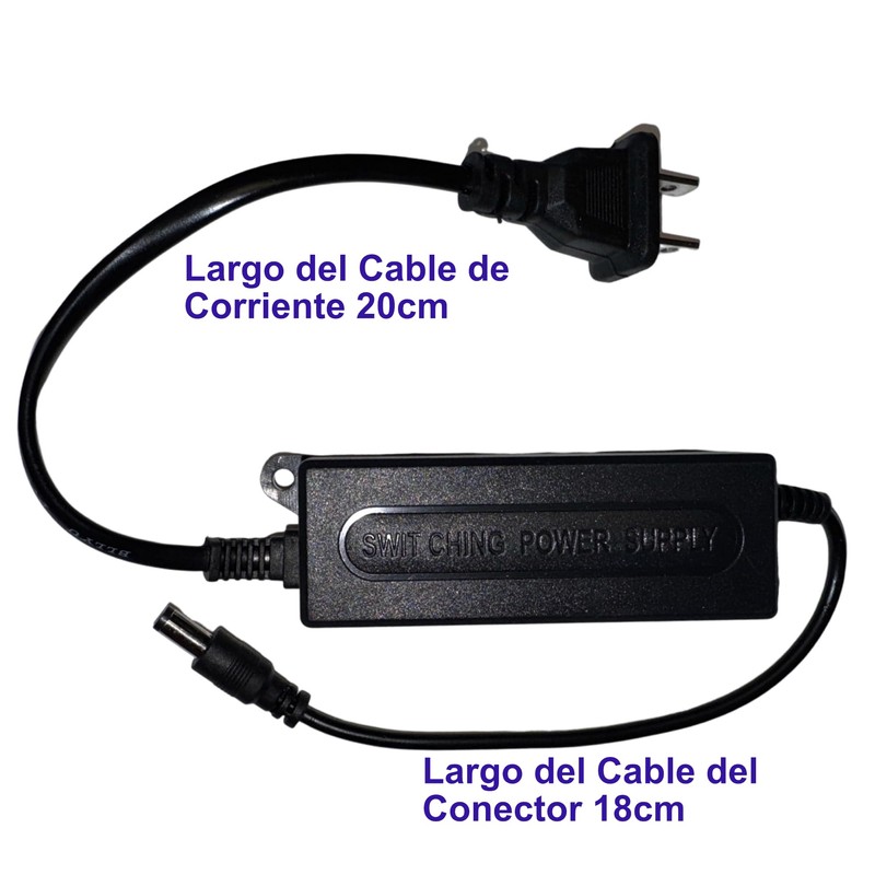ZINKER Eliminador de Corriente 12V 2A para Exterior Sellado Resistente