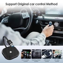 Olycism Android Auto Wireless Adapter Upgrade Wireless Android Auto Dongle Converts Wired Android Auto to Wireless Carplay Wireless Adapter Compatible with Cars from 2017