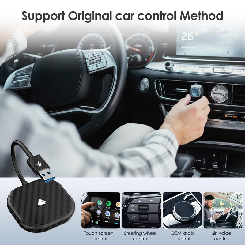 Olycism Android Auto Wireless Adapter Upgrade Wireless Android Auto Dongle