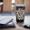 I Survived The Sixties 60s Twice Stainless Steel Insulated Tumbler