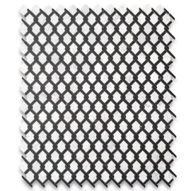 Stone Center Online C2D1XP Carrara White Marble Princess Weave Black Rope Mosaic Tile Polished