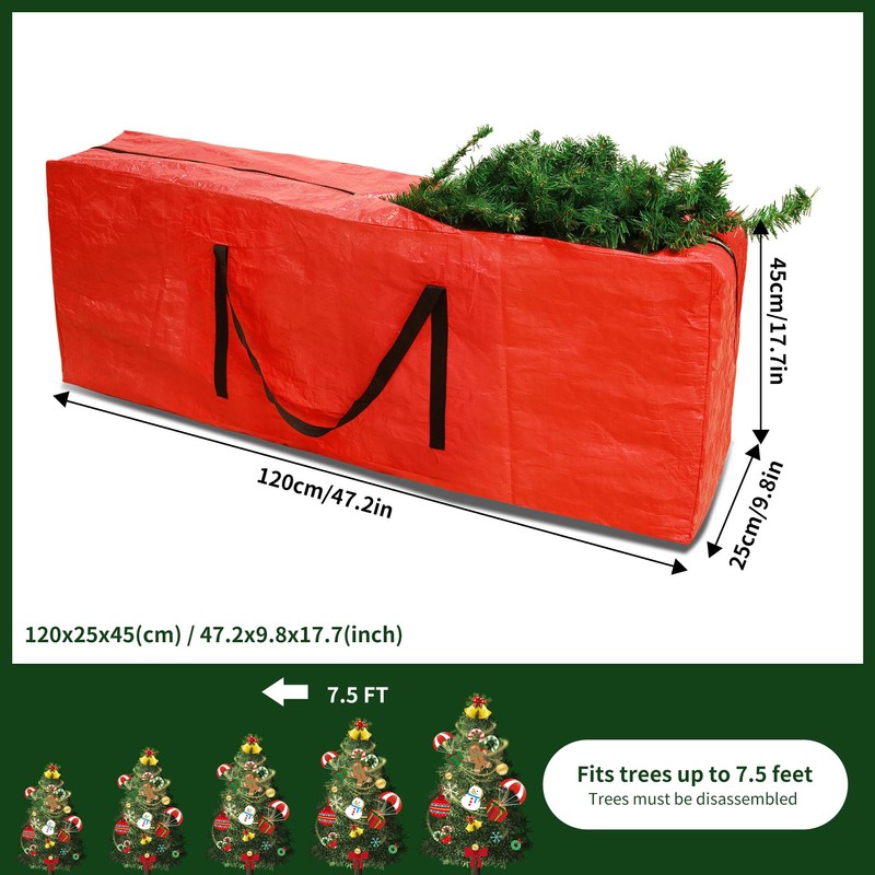 RICHIE Christmas Tree Storage Bag for up to 7.5ft Christmas