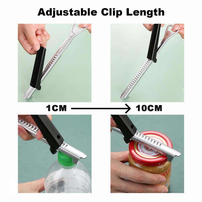 SOLARLAB 2 Pieces Multifunctional Adjustable Stainless Steel Manual Can Opener,