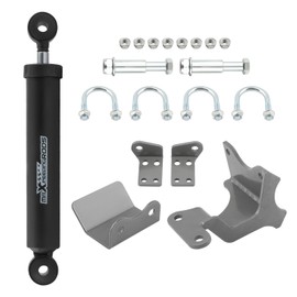 maXpeedingrods Steering Stabilizer for Jeep Wrangler JK/JKU 2007-2018 with 2"or more Lift, Single Steering Damper w/Mounting Brackets