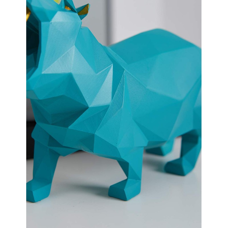 HAUCOZE Hippo Statue Sculpture Modern Decor Home Gifts Animal Figurine