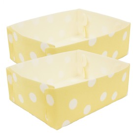 Towa Sangyo Divider Storage Case, Fluffy Case, Set of 2, Dots, L