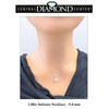 Central Diamond Center 4 Prong Round Solitaire Simulated Diamond Necklace