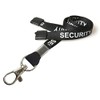 Customcard ltd® Security Neck Lanyard Black Metal Clip & Opaque