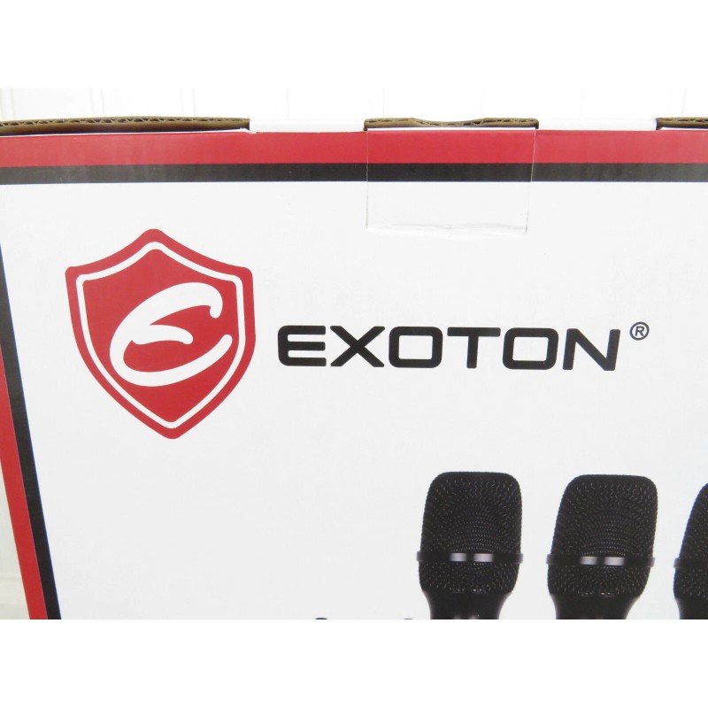 Exoton MU-4 Professional 4 Channel UHF Wireless Microphone System Rack