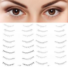 Lower Lashes False Eyelashes Tattoo Stickers Disposable Natural Look Lash Extension Waterproof Fake Eyelashes Tattoo Stickers （16 Pairs）