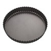 MASTERPRO MPHB33 Flan Quiche Tin, Carbon Steel/Black