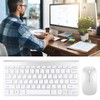 Smart Wireless Keyboard Mouse Kit Silent LED Indicator Waterproof Power