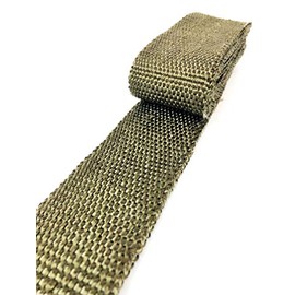 5FT LONG X 2IN WIDE EXHAUST HEADER TURBO MANIFOLD PIPE LAVA HEAT SHIELD WRAP TAPE