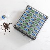 K cup holder Drawer with Glass Top,Storage Coffee Capsules Organizer
