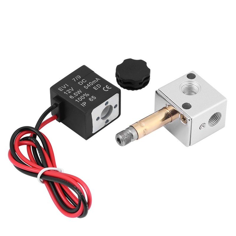 Elprico 3V1-06 DC 12V/24V 3-Way 2-Position 1/8" BSP Normally Closed