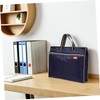 Healeved Oxford Fabric Document Bag with Handle Dual File Tote
