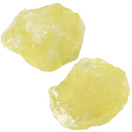 QINJIEJIE QINJIEJIE Citrin Kristall Gro?e Kristall Rohstein 2 Stck 100% Natursteine Kristalle Raw Steine Premium Wasserstein fr Meditation Reiki Dekosteine