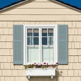 Glidden Exterior Paint + Primer: Teal/Aqua Exterior Paint /Aqua Smoke, One Coat, Satin, 1 Gallon
