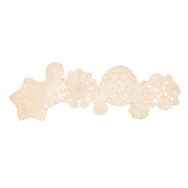 Heritage Lace Blue Ribbon Crochet Table Runner, 14 by 50-Inch, Cream