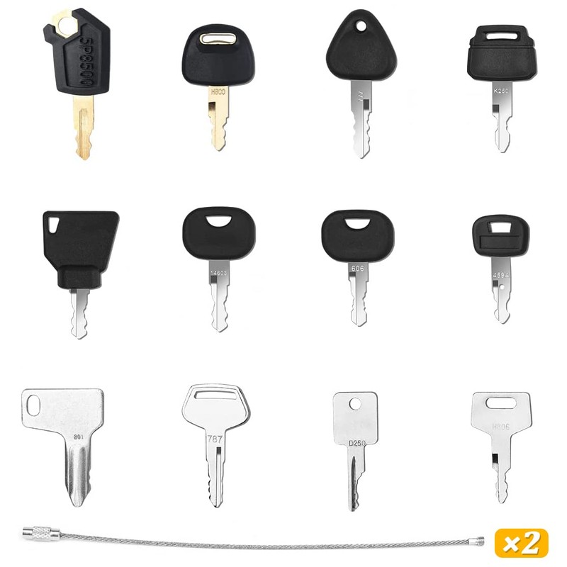 ZUZGO Construction Machinery Key Set Ignition Key Excavator Key Set
